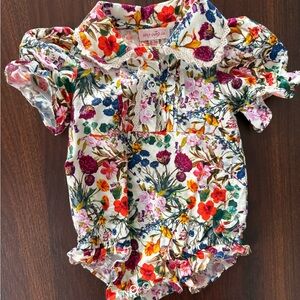 Ivy City Baby Girl Floral Romper